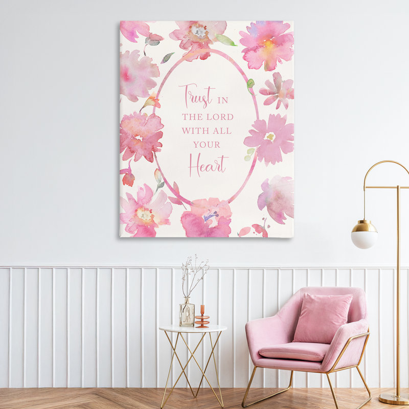 «Trust In The Lord», toile par Bloom, design par Theresa Heidel, H 48 po x l 36 po