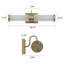 Éclairage linéaire moderne pour meuble-lavabo 2 lumières