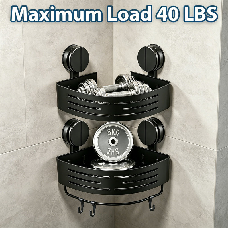 Aluminum Wall Bathroom Shelves