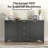 Fluted Buffet Cabinet with Drawers