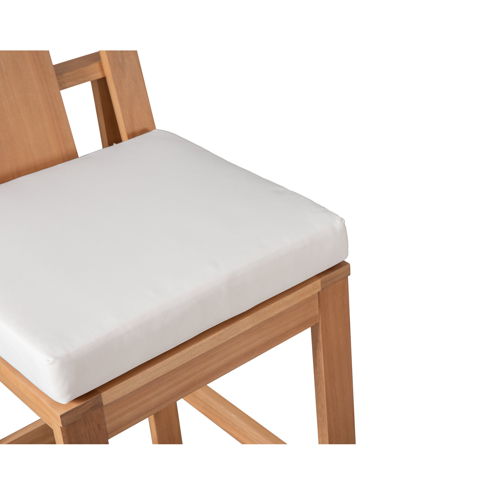 Dustin Eucalyptus Wood Outdoor Bar Stool