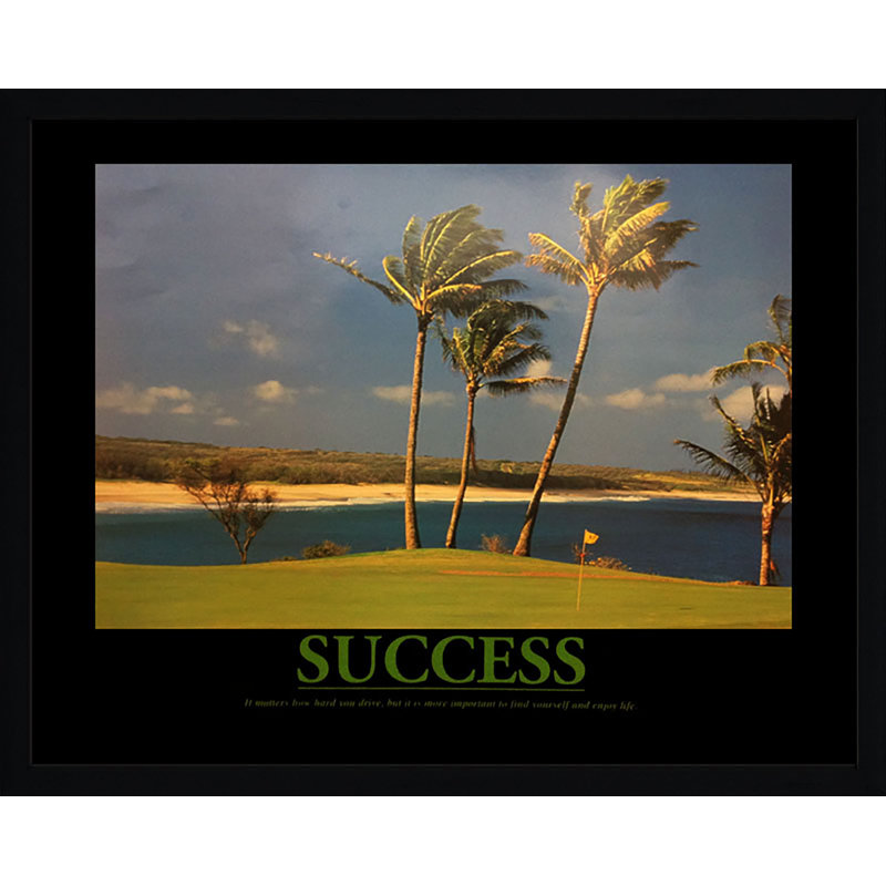 « success golf palmier », impression encadrée