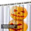 Rideau de douche halloween citrouille d'Halloween avec 12 crochets-53489332