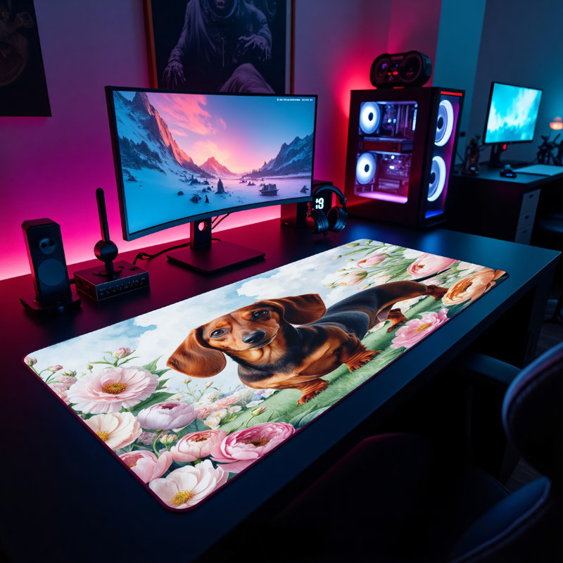 Polyester Desk Pad, 31.5x15.5