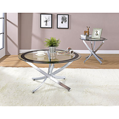 Ensemble 2 pièces table basse et table de bout