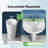 31.5" Tall White U-Shaped Vitreous China Pedestal Bathroom Sink with Overflow