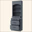 Garde-manger moderne de 83,7 pouces de hauteur, grand bahut autoportant avec plateau en faux marbre, armoire avec 5 tiroirs de rangement et tablette réglable, ensemble de 2-784339759