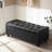 48.8" W Faux Leather Upholstered Storage Bench-1121422259