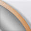 Natural Wood Arched Framed Wall Mirror 24"x36"