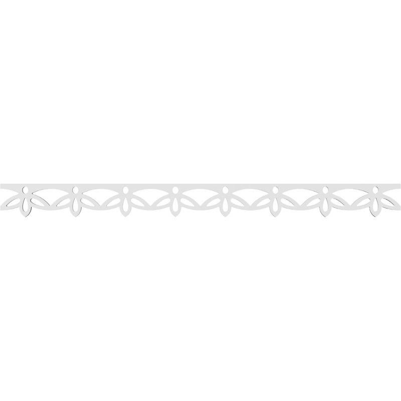 Underwood Architectural Grade PVC Running Trim, 4" H x 48" W x 0.63" D