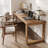 Brown Rectangle Solid Wood Desks-107193966