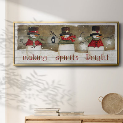 «Made Spirits Bright», toile encadrée