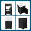 Armoire de meuble-lavabo à simple cuve 20 "avec support de rangement en céramique et tablette réglable-1954209220