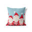 Coussin décoratif père Noël et flocons de neige-120641943