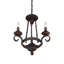 Lustre rustique noir à 3 lumières Noble