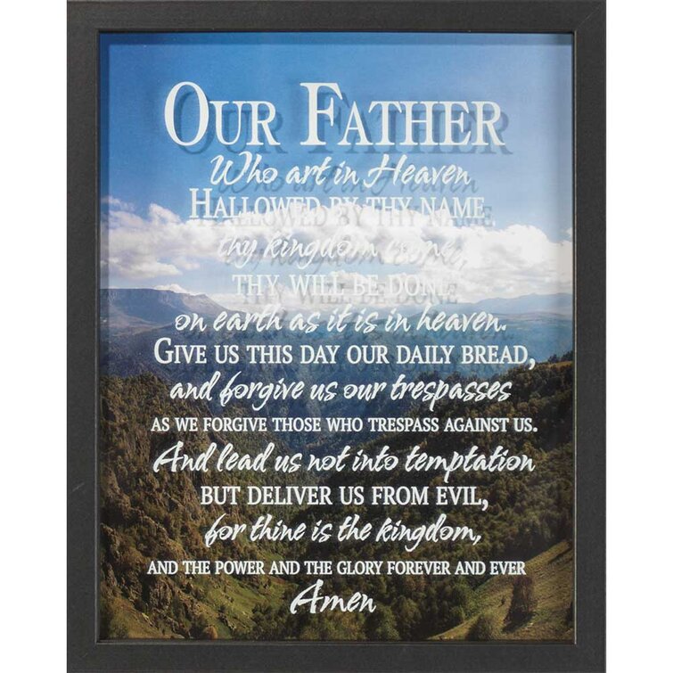 Ad Crucem Lord's Prayer Wooden Plaque