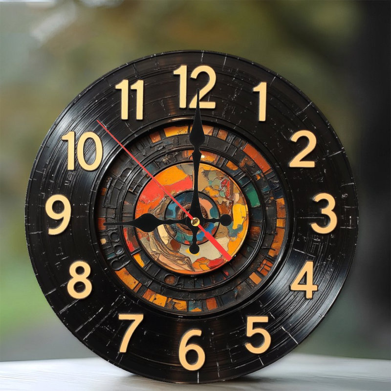 Horloge vinyle