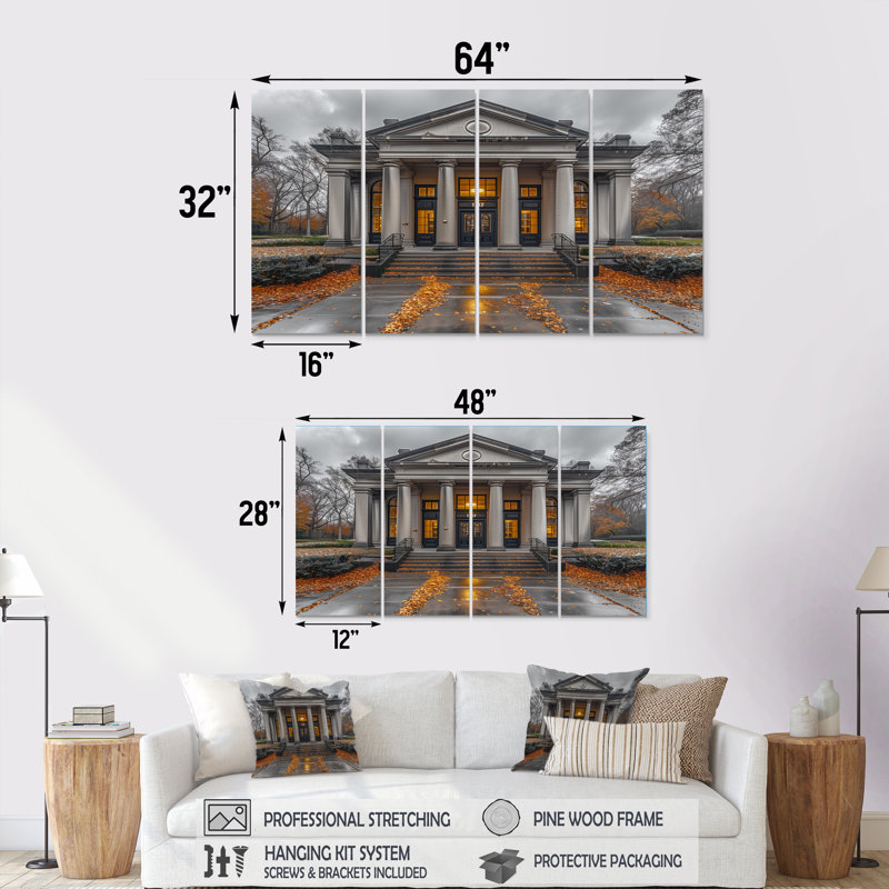 Geter - Banks Canvas Art Set, 28" H x 48" W