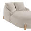 Chaise longue surdimensionnée l 49,6 po avec pieds en bois massif et 2 coussins-302515487