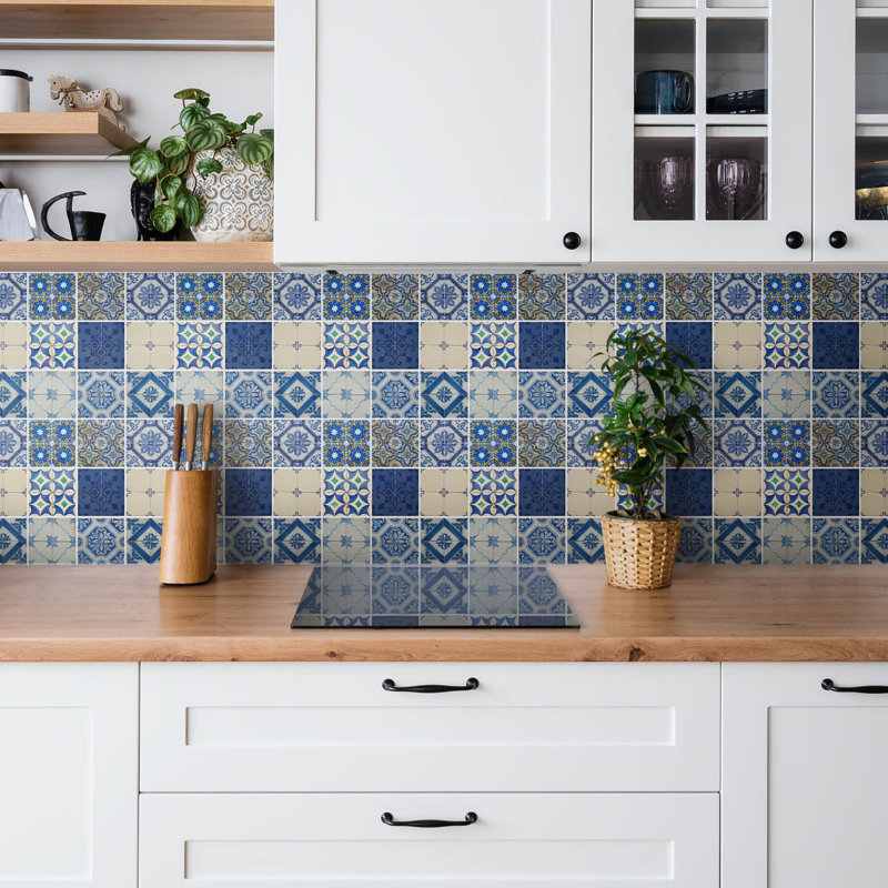 Chadabe 50cm x 100cm PVC Singular Tile in Navy