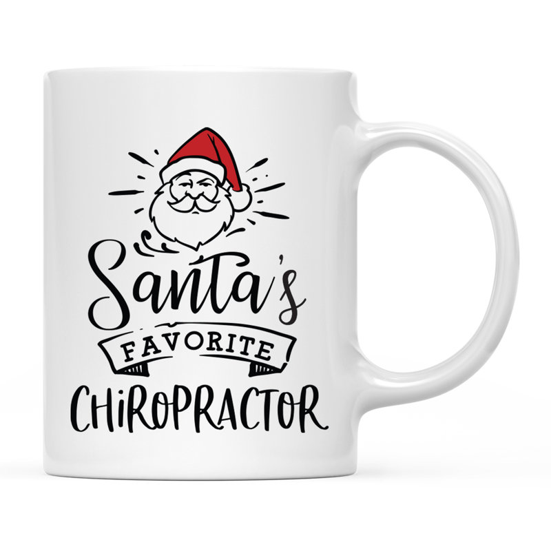 Grande tasse à café Tuileries, « Santa's Favorite Chiropractor »