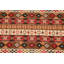 Tapis brun/beige/rouge round