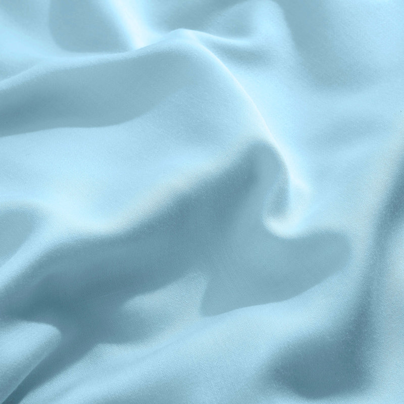 Modal from Beechwood 300 Thread Count Lightweight 3 Piece Duvet Cover Set, Full/Queen, Light Blue