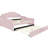 Daybed With Pink Upholstered Back And Multi-functional Trundle - Fashionable Strong Exquisite