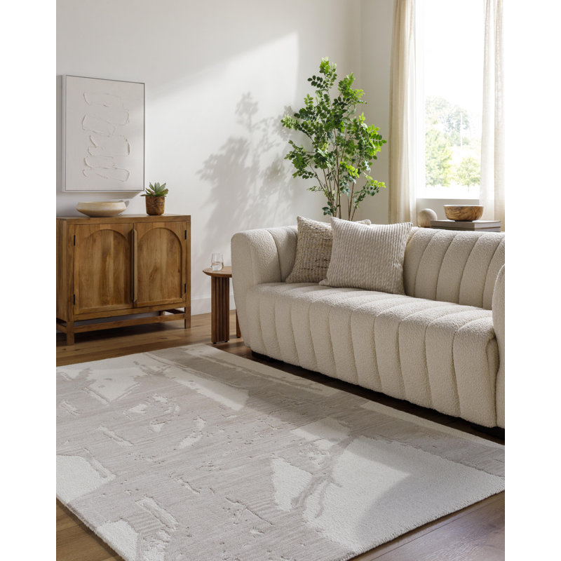 Tapis fabriqué à la main Rize, Rectangle 6 pi x 9 pi