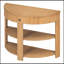 Console demi-lune avec tiroir et 2 tablettes-272522666
