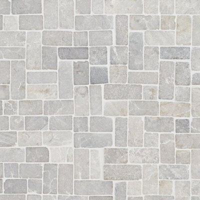 Nature Antique Lava Black Pebble Mosaic Tile