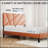 King Size Metal Bed Frame with Under-Bed Storage, No Box Spring Required, Vintage Brown Finish-217752133