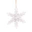 Ensemble de 6 crochets en forme de flocons de neige en fer, boules de Noël décoratives pour décorations de fêtes