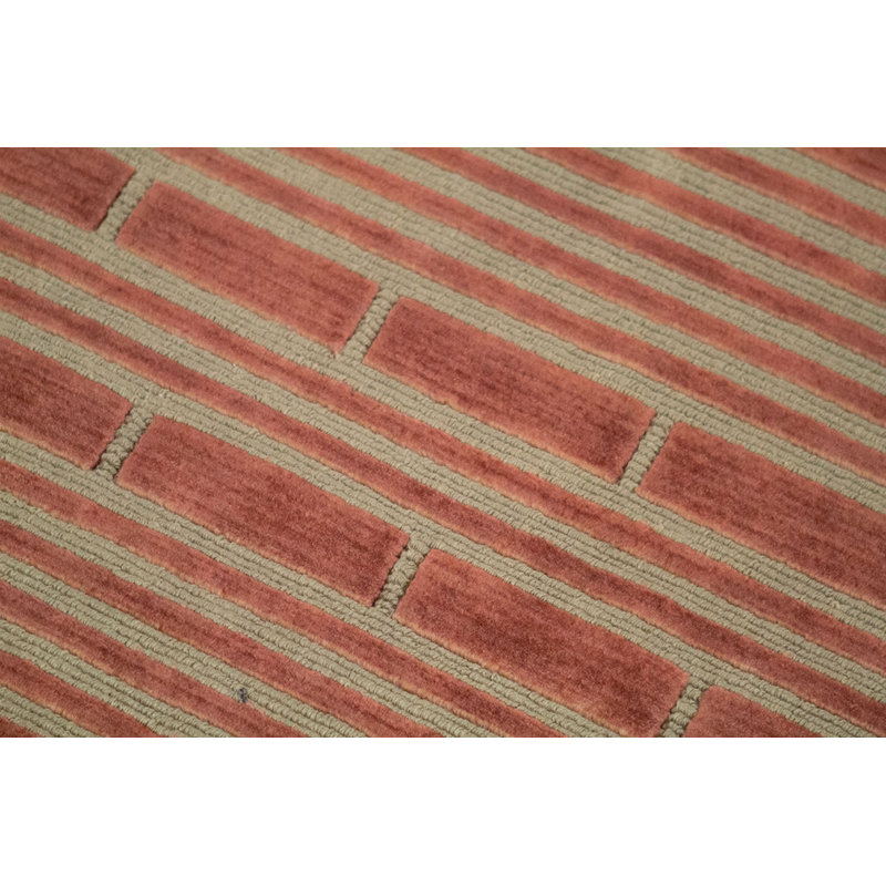 Hand-Knotted High-Quality Rust Area Rug