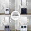 Meuble-lavabo simple gris foncé de 42 po Largeur, comptoir en céramique blanche, robinet inclus, conception à fermeture en douceur, une armoire intérieure et cinq tiroirs pour un rangement abondant, surface de travail, trou avec salle de bain