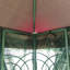 Toit de jardin 13x10 avec toile imperméable - Toit brun, grand support stable et