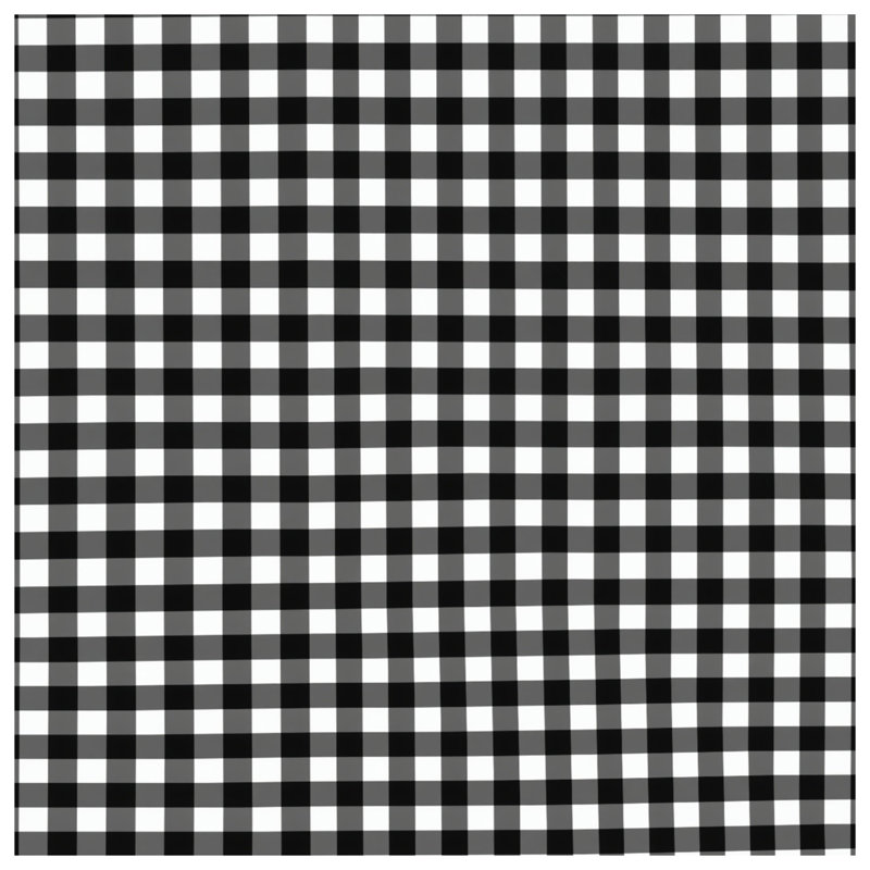 Black White Gingham Blankets, 60in W x 80in H