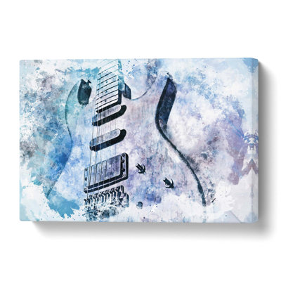 Electric Guitar - Wrapped Canvas Painting
