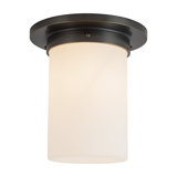 Mineral 8-in Brass Flush Mount