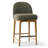 25.5" Modern Upholstered Counter Stools With Solid Wood Legs (Set Of 6)-123537682