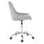 Chaise de salle à manger moderne en velours et - douce, ergonomique, réglable en hauteur. Gris, métal, capacité de charge maximale de 200 lb avec pieds réglables. Prises