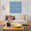 «Blue Shibori I (Blue Coffee Bean)», impression sur toile-72410956-72410957-34983272