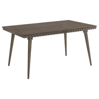 Perkins Dark Brown Rectangular Wood Dining Table