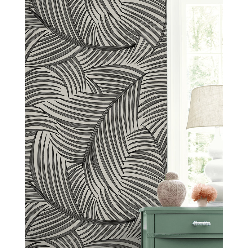 Rouleau de fleurs Bobb Peel & Stick, L 396 po x l 20,9 po, Gris anthracite