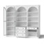Vitrine arquée 86,6 po x l 94,5 po