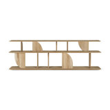 Geometric 82.5'' W Solid Wood Console Table