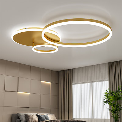 Frausto 3-Light 50cm Energy Efficient LED Semi Flush Mount
