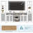 Farmhouse Entertainment Center with Bookshelves & Adjustable Storage Cabinet – TV Stand Console for TVs up to 70 Inches – Modern White Media Cabinet for Living Room/Bedroom/Home Theater – White