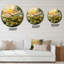 Sunrise In The Blossoming Field - Horloge murale maison de campagne-60187931