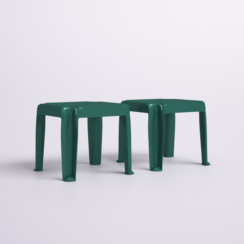 Ensemble de 2 tables d'appoint empilables l 16 po x P 16 po Accomac, Vert